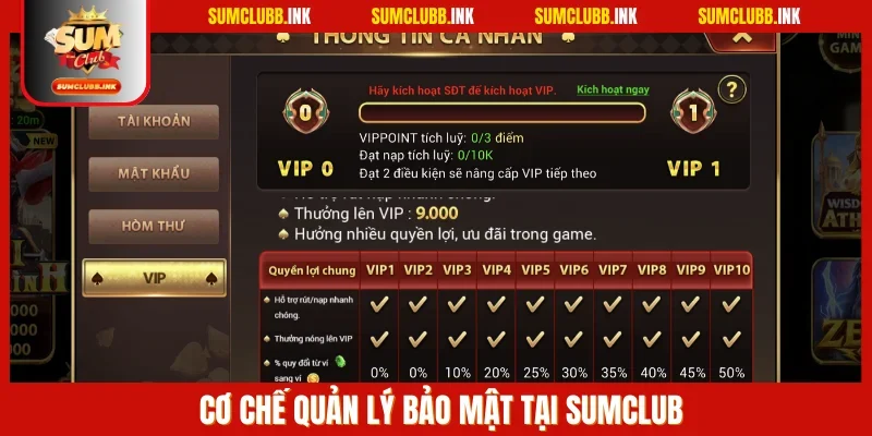 SUMCLUB đứng ra cam kết sử dụng dữ liệu cá nhân này thận trọng nhất